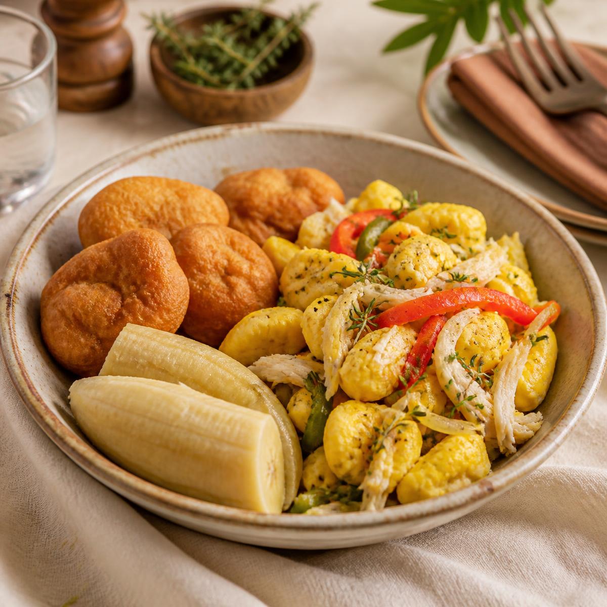 Ackee & Saltfish Platter